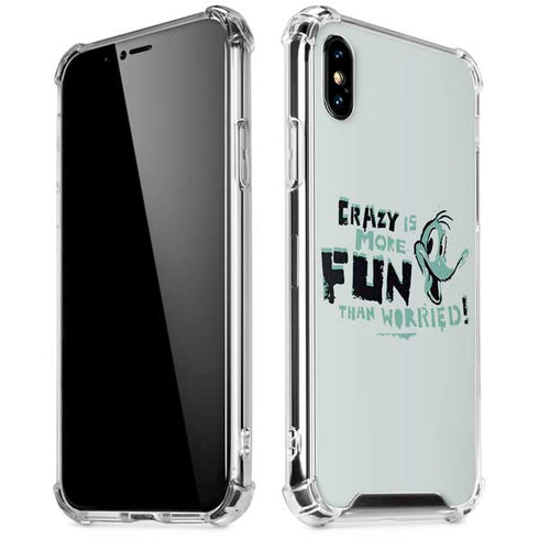 Looney Tunes Daffy Duck Crazy iPhone XS Max Clear Case